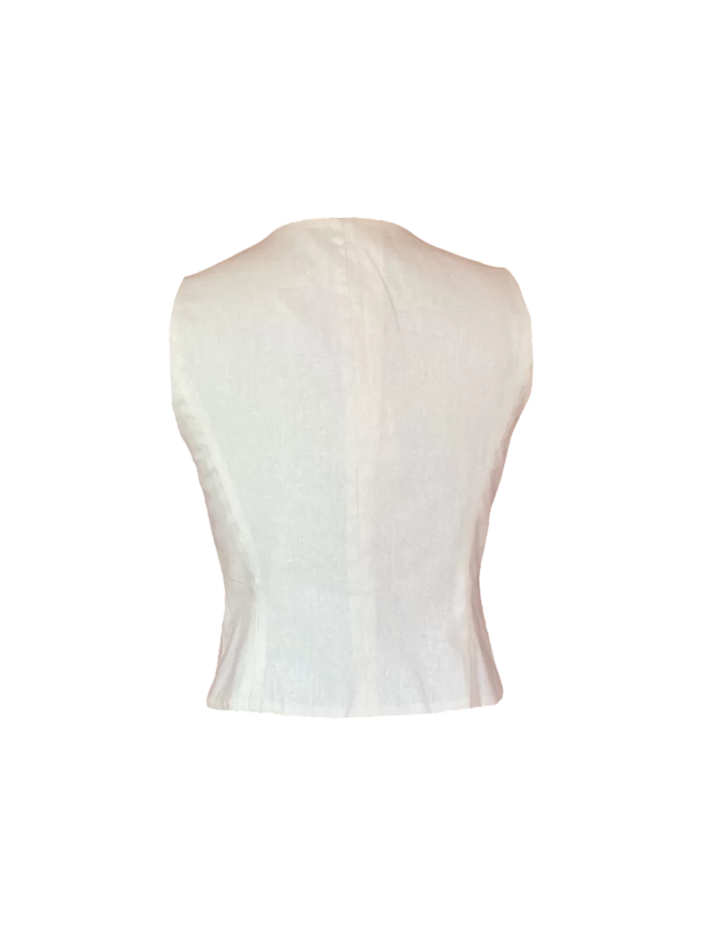 Chaleco de Lino con botones - Image 2